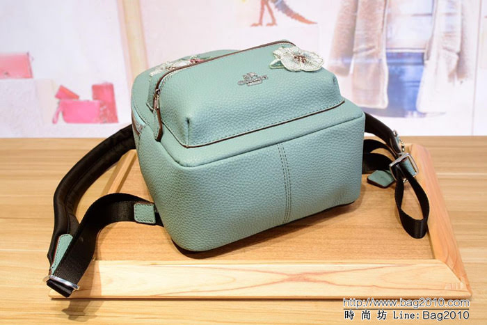 COACH蔻馳 原單全皮 c家28953 最新刺繡花朵 mini雙肩背包  Chz1284